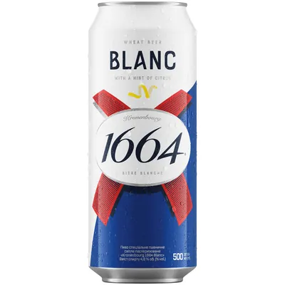 BLANC 1664 Bere blonda doza 0.5l KRONENBOURG