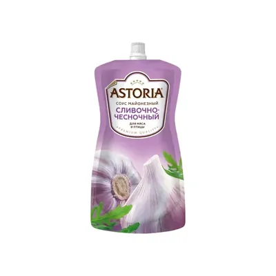 ASTORIA Sos de maioneză cu usturoi 42%, 233g
