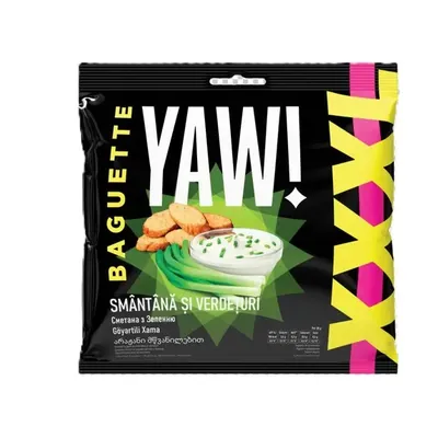 YAW! Pesmeti Baguette XXXL Smantana/Verdeata 120g