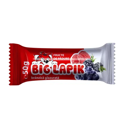 BIG LAPIK Branzica glazurata Cu fructe de padure 50g