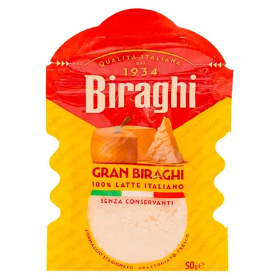 Cascaval Biraghi Grattugiato Gran Parmezan razuit 50g