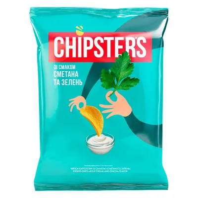 Chipsuri Chipsters Smantina si verdeata 100g