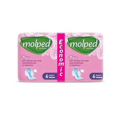 Absorbante igienice MOLPED Night Absorbante igienice MOLPED 12 buc