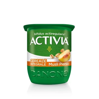 ACTIVIA Iaurt Cu musli si piersici 125g