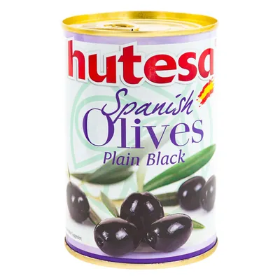Masline negre Hutesa cu sambure 420g