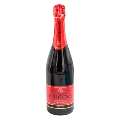 Vin spumant Cricova Clasic rosu demisec 0.75l