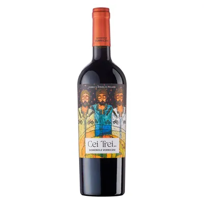 Vin Cei Trei Domeniile Vorniceni rosu sec 0.75l