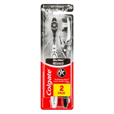 Periuta de dinti Colgate MaxWhite Charcoal 2buc